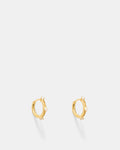 Opalescent Hoop Earrings - Gold