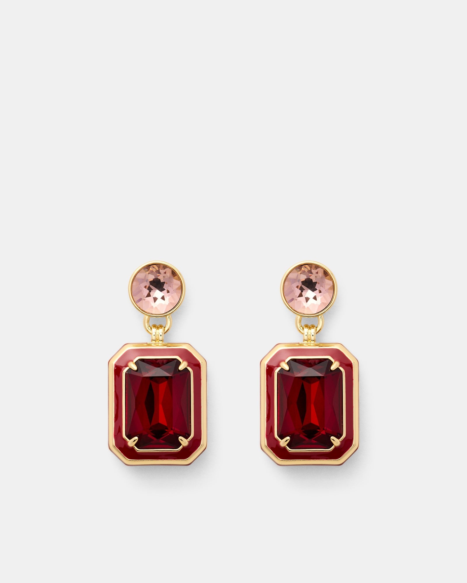 Legacy Drop Earrings - Bordeaux