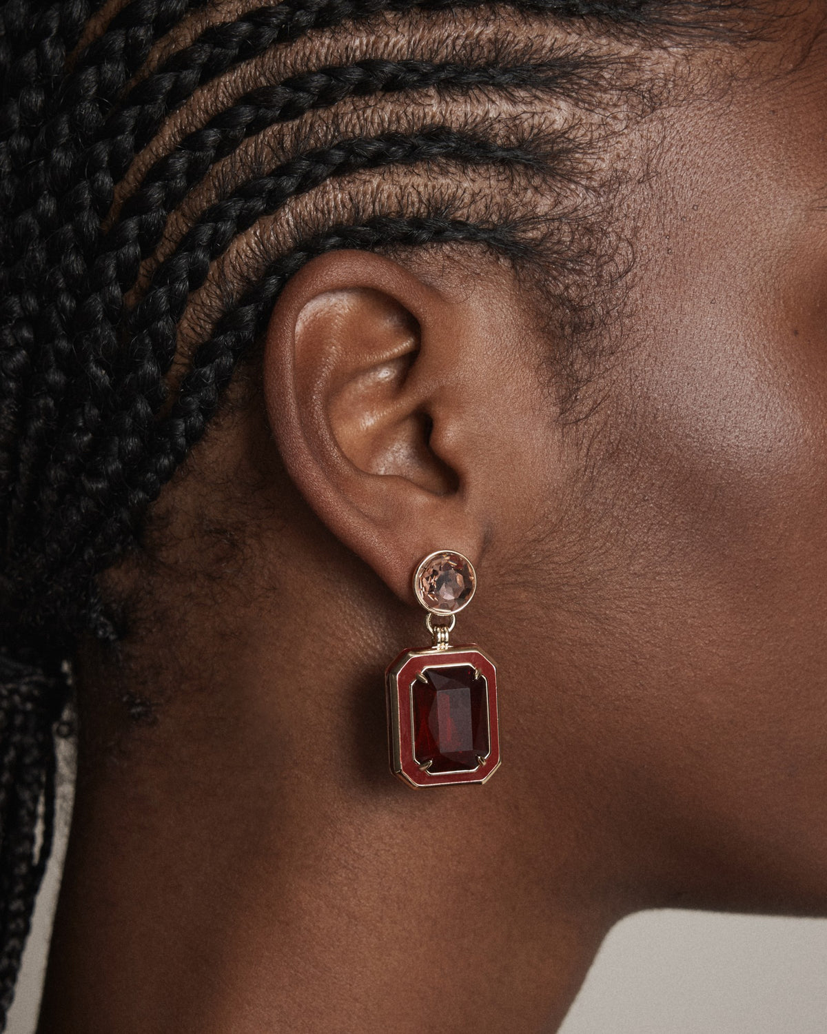 Legacy Drop Earrings - Bordeaux