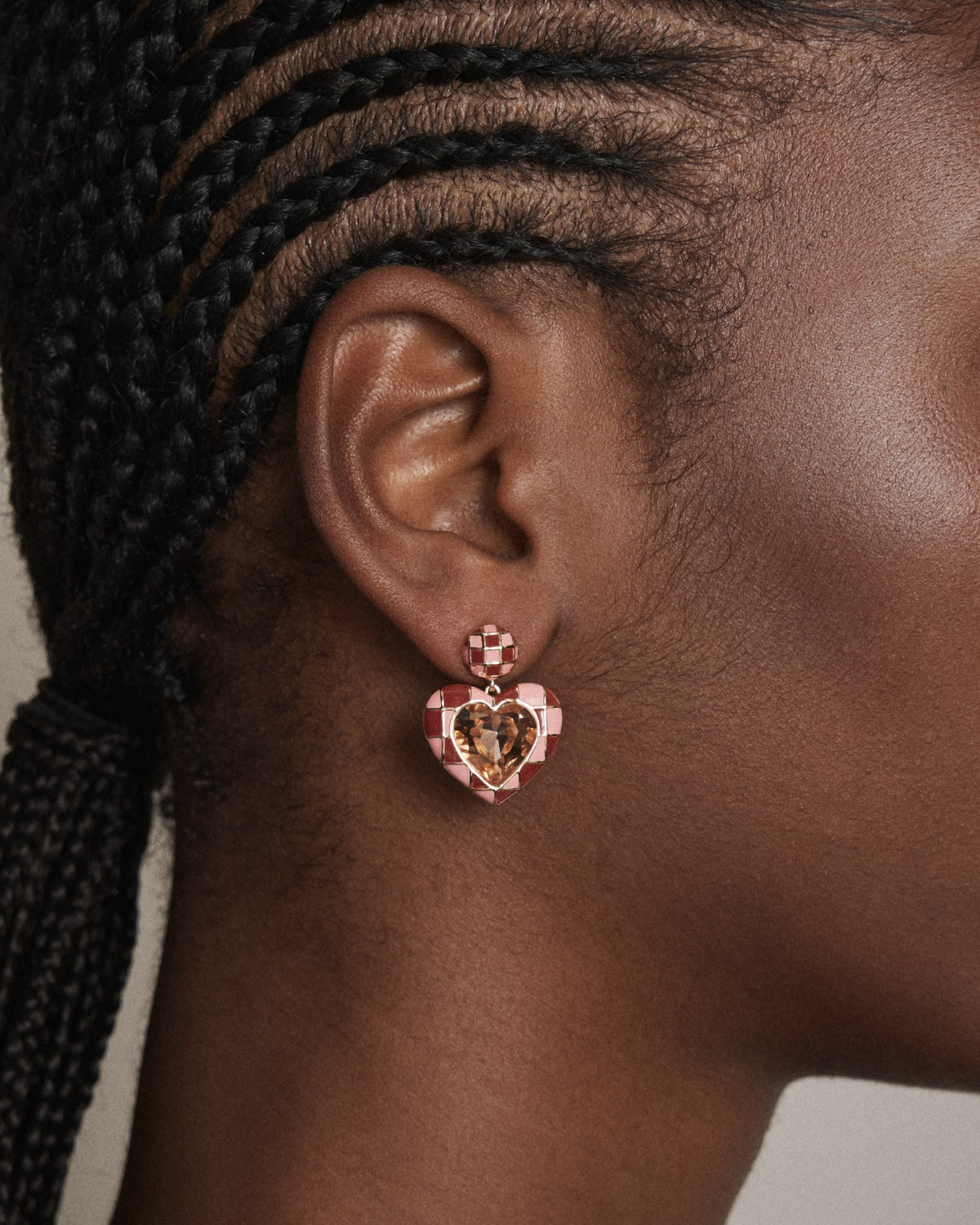 Dylan Dop Earrings - Rose