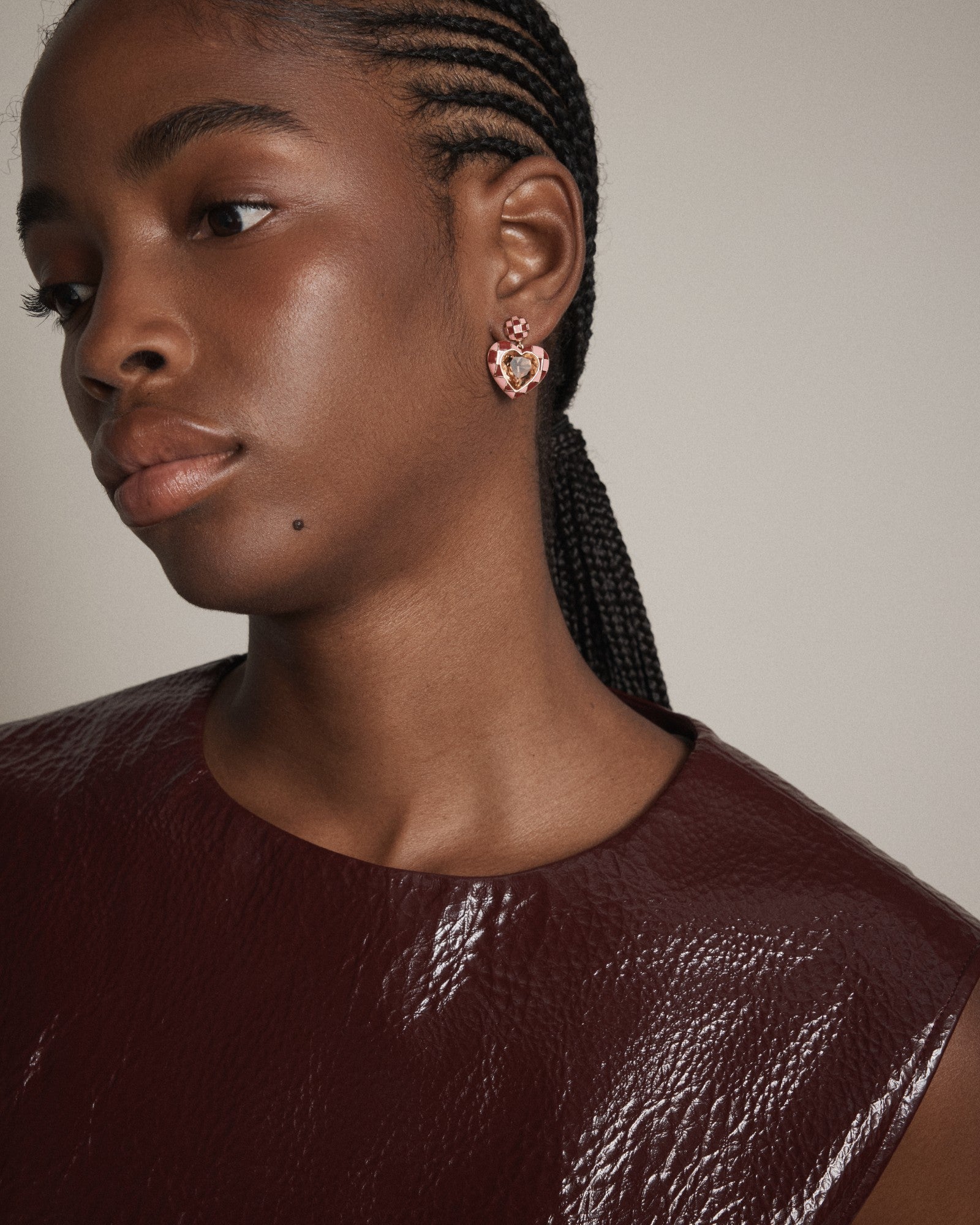 Dylan Dop Earrings - Rose