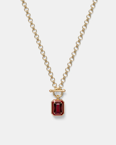 Legacy Long Necklace - Bordeaux
