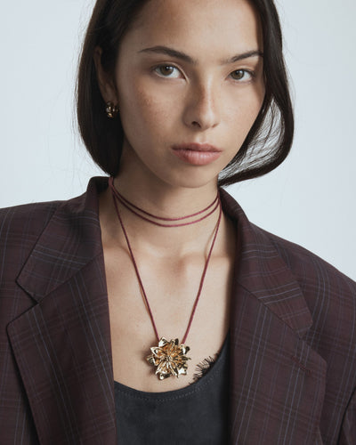 Vienne Cord Necklace - Bordeaux