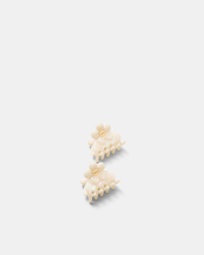 Marguerite Claw Clip Set - Pearl