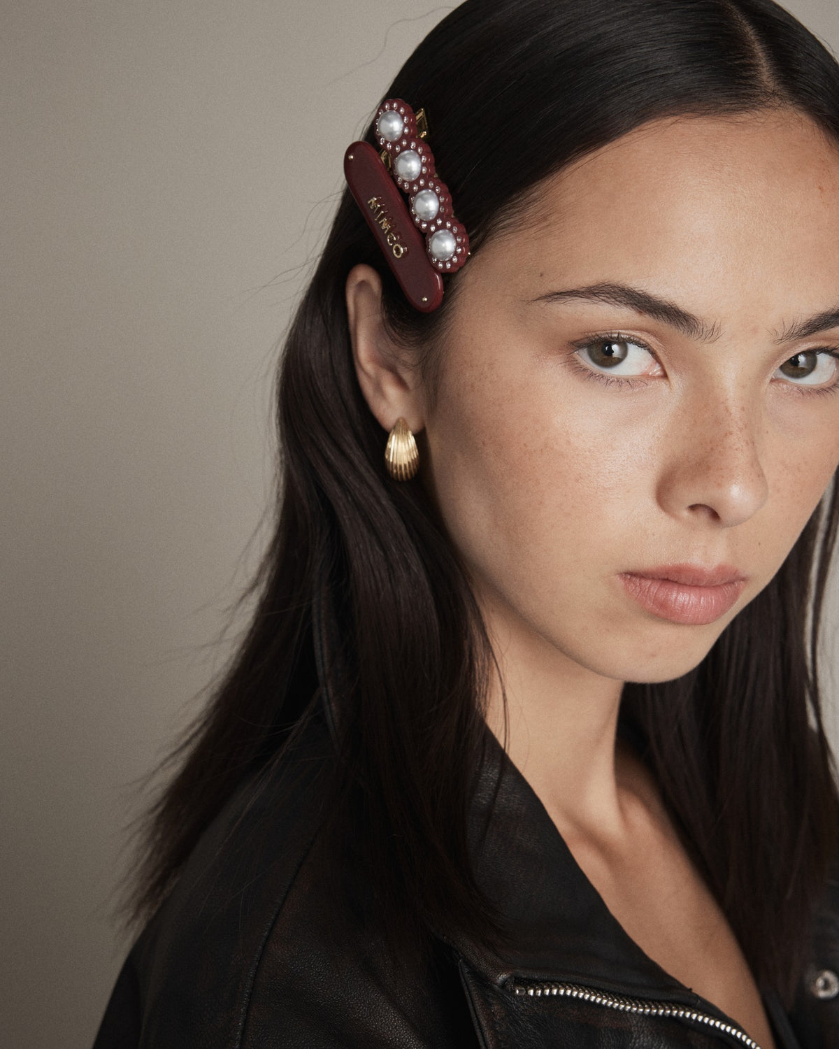 Pearly Hair Set - Bordeaux