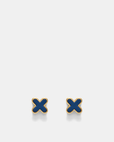 Dreamer Stud Earings - Navy