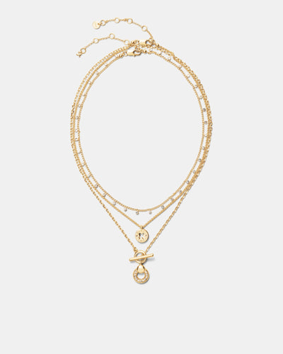 Signatura Trio Necklace - Gold