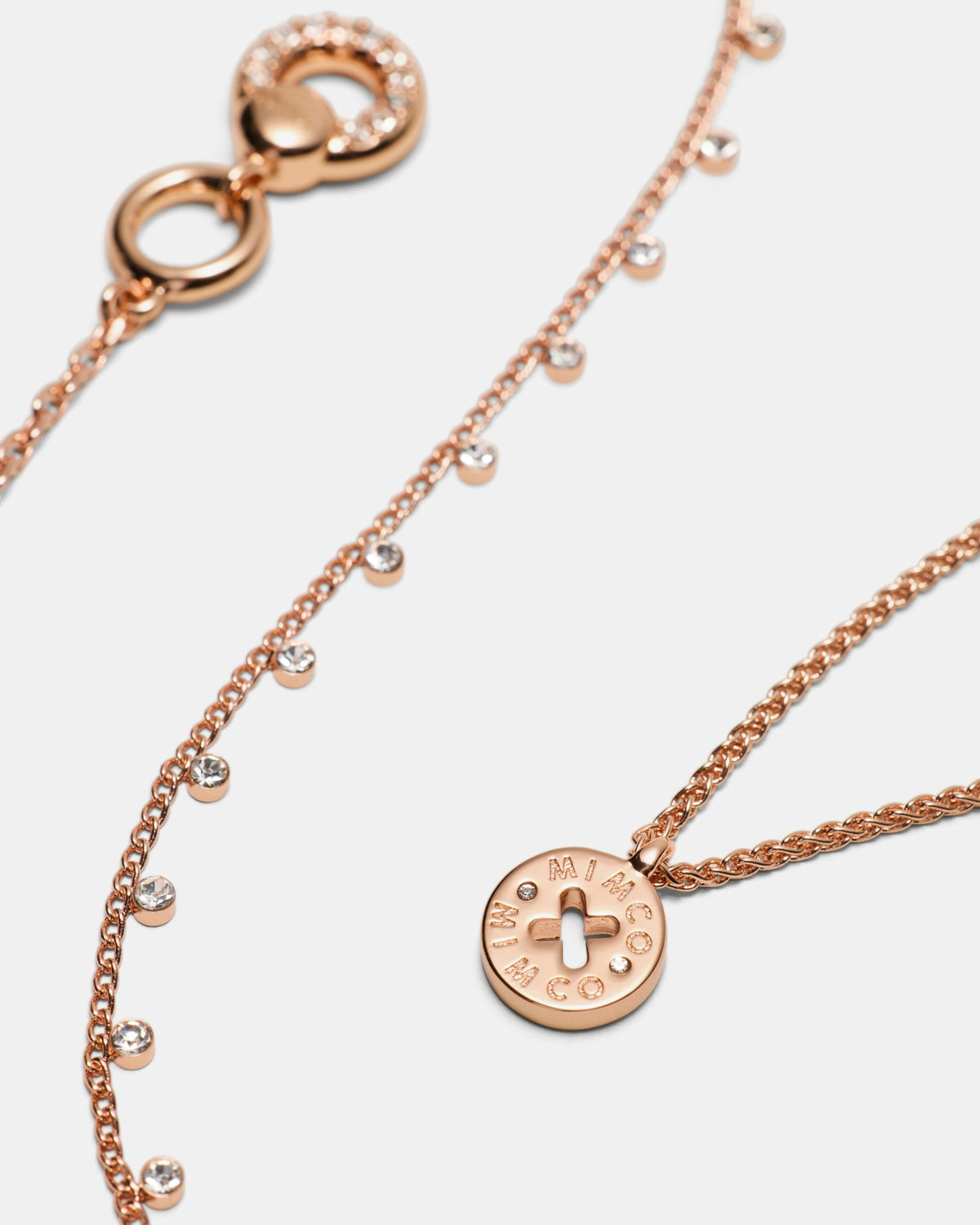 Signatura Trio Necklace - Rose Gold