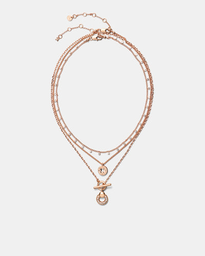 Signatura Trio Necklace - Rose Gold