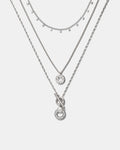 Signatura Trio Necklace - Silver