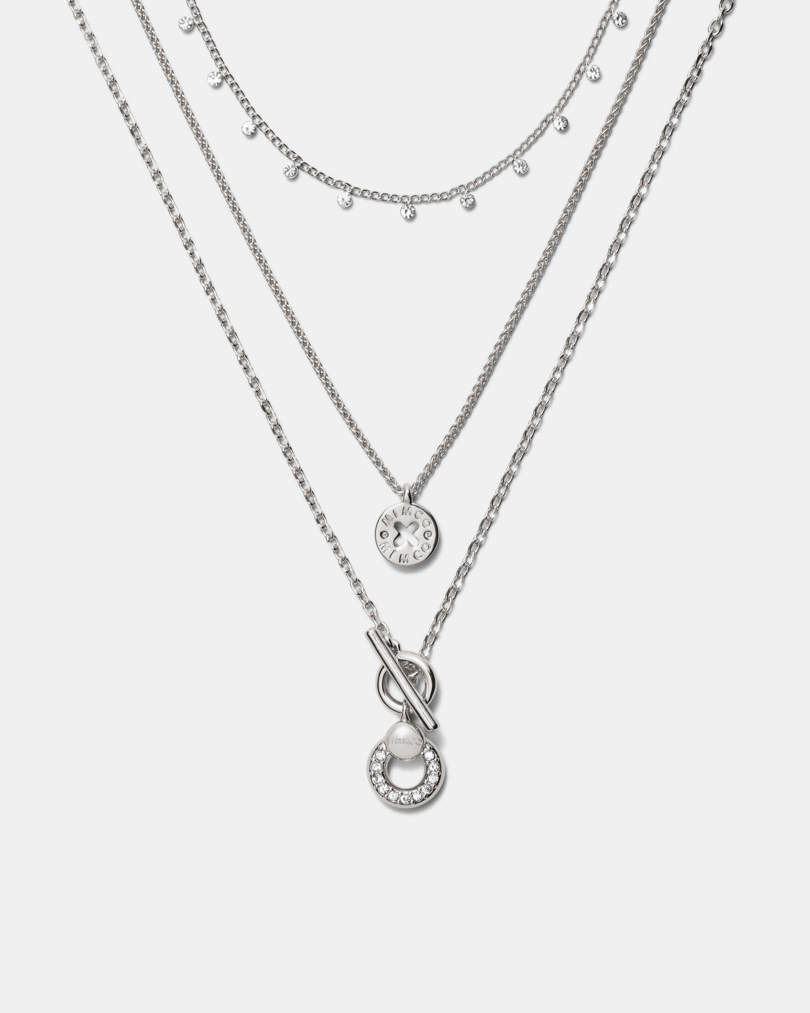 Signatura Trio Necklace - Silver