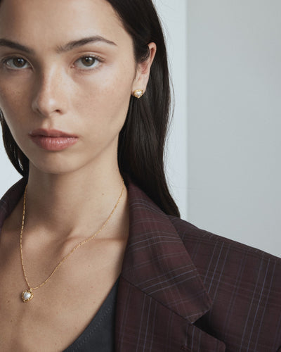 Maybelle Necklace Earrings Set - Gold