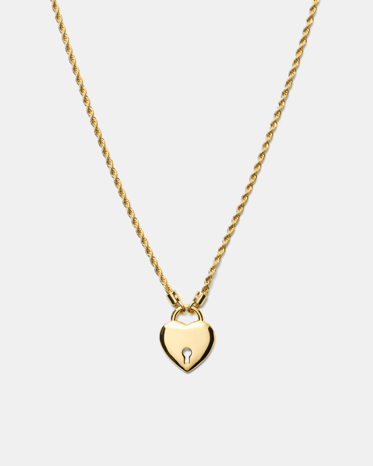 Locked In Love Necklace - Gold