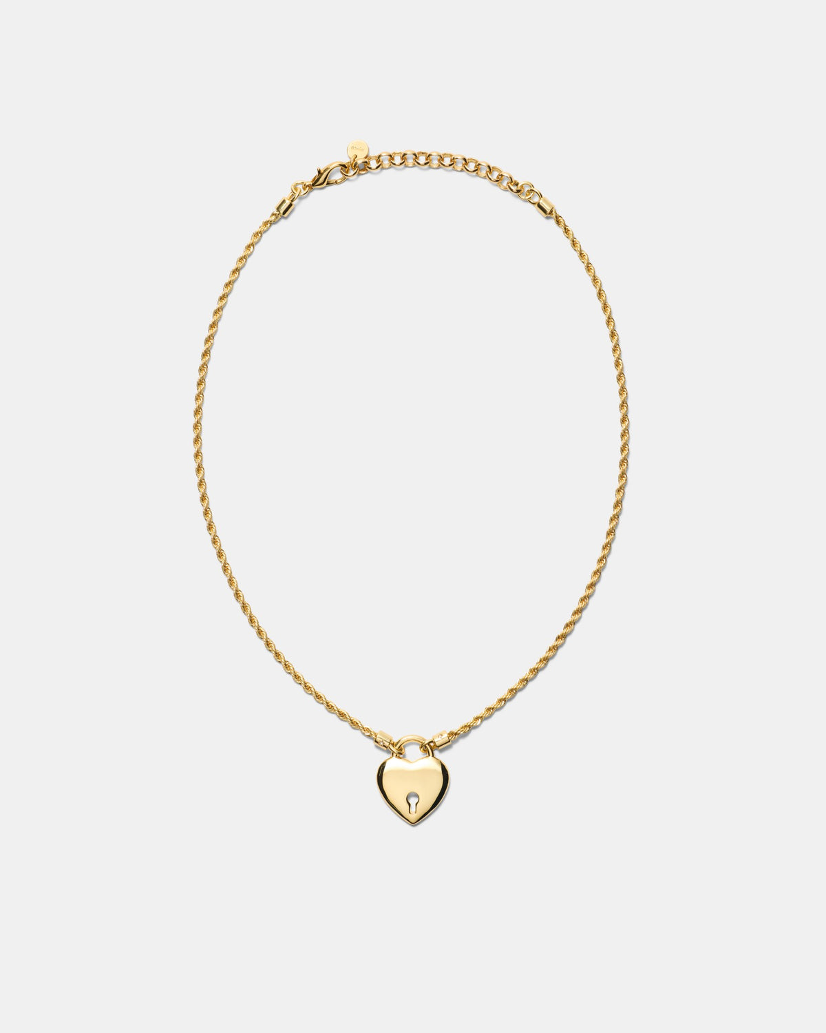 Locked In Love Necklace - Gold