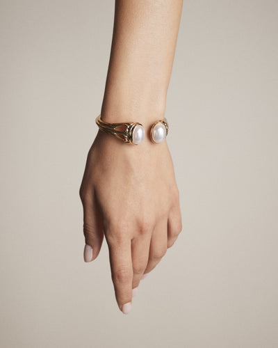 Westlyn Pearl Cuff Bracelet - Pearl