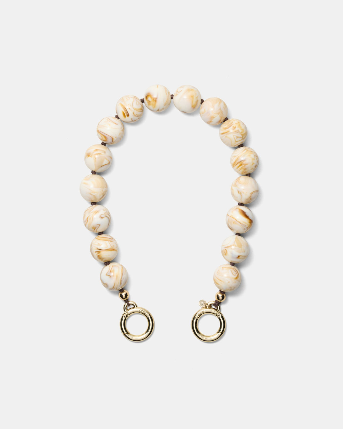 Lady M Bag Necklace - Cream