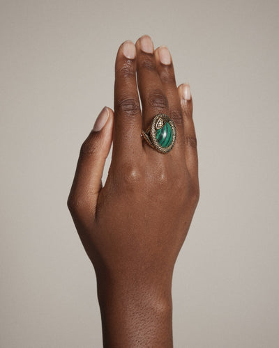 Serpentina Ring - Malachite
