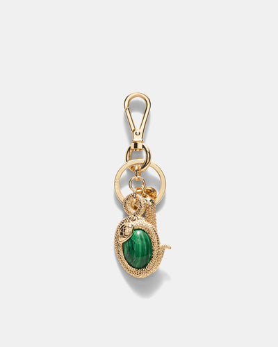 Snake Bag Charm - Malachite