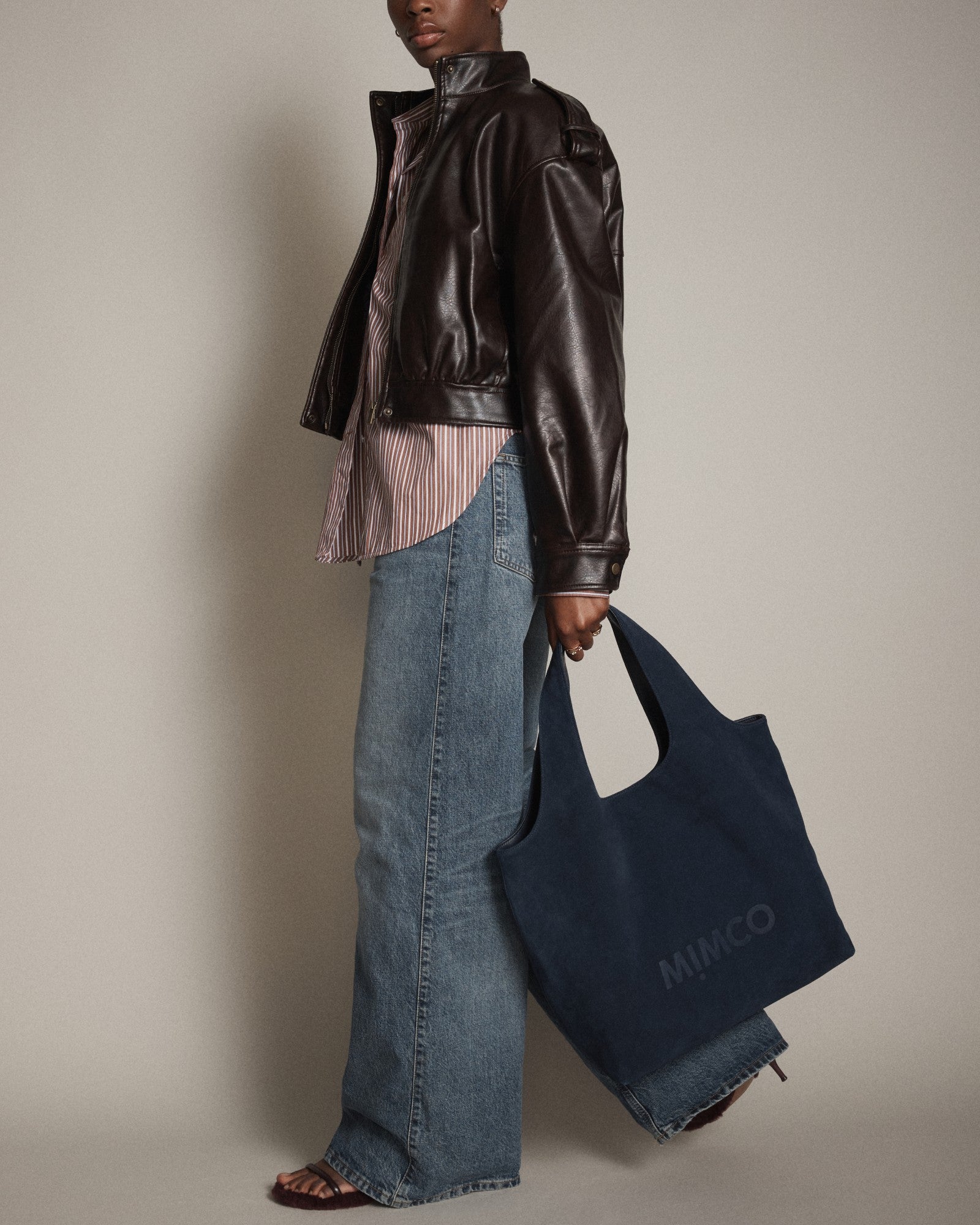 Brittany Tote Bag - Navy