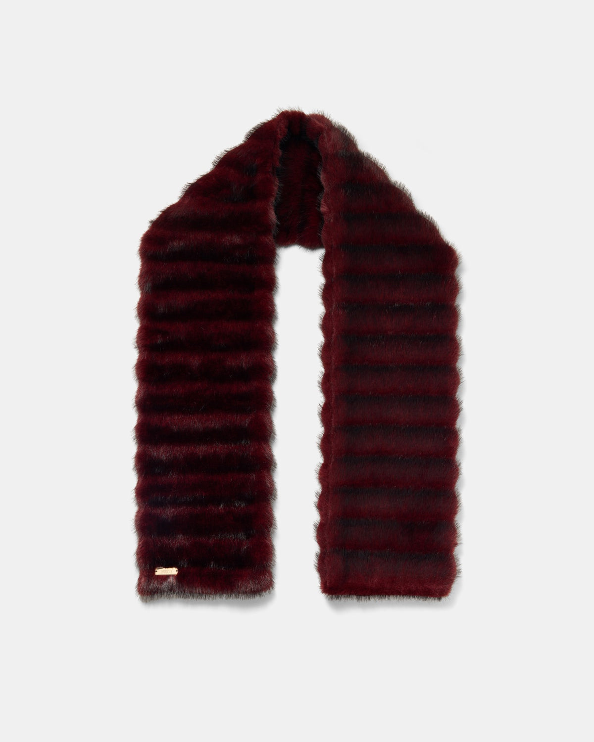 Dylan Faux Fur Scarf - Bordeaux