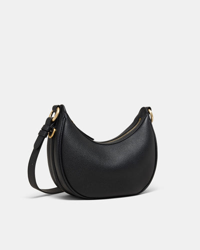 Luna Mini Crescent Bag - Black