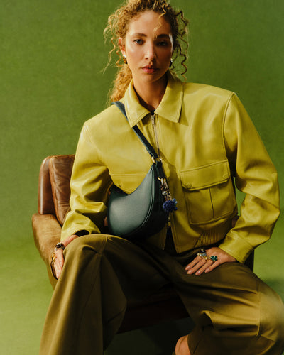 Luna Mini Crescent Bag - Thyme
