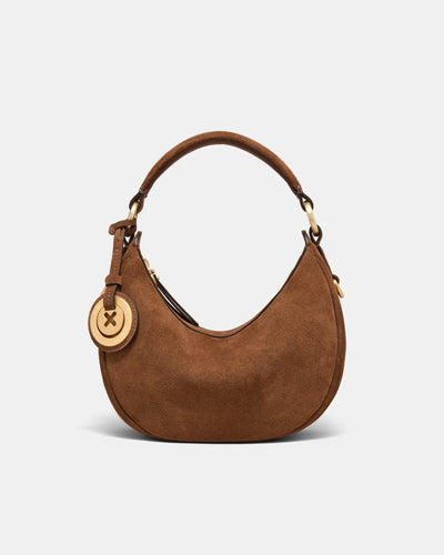 Luna Mini Crescent Bag - Walnut