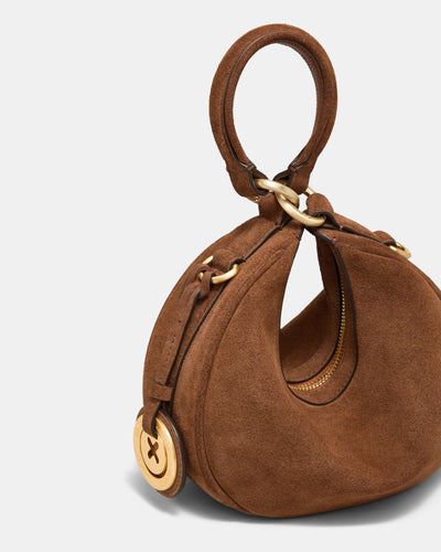 Luna Mini Crescent Bag - Walnut