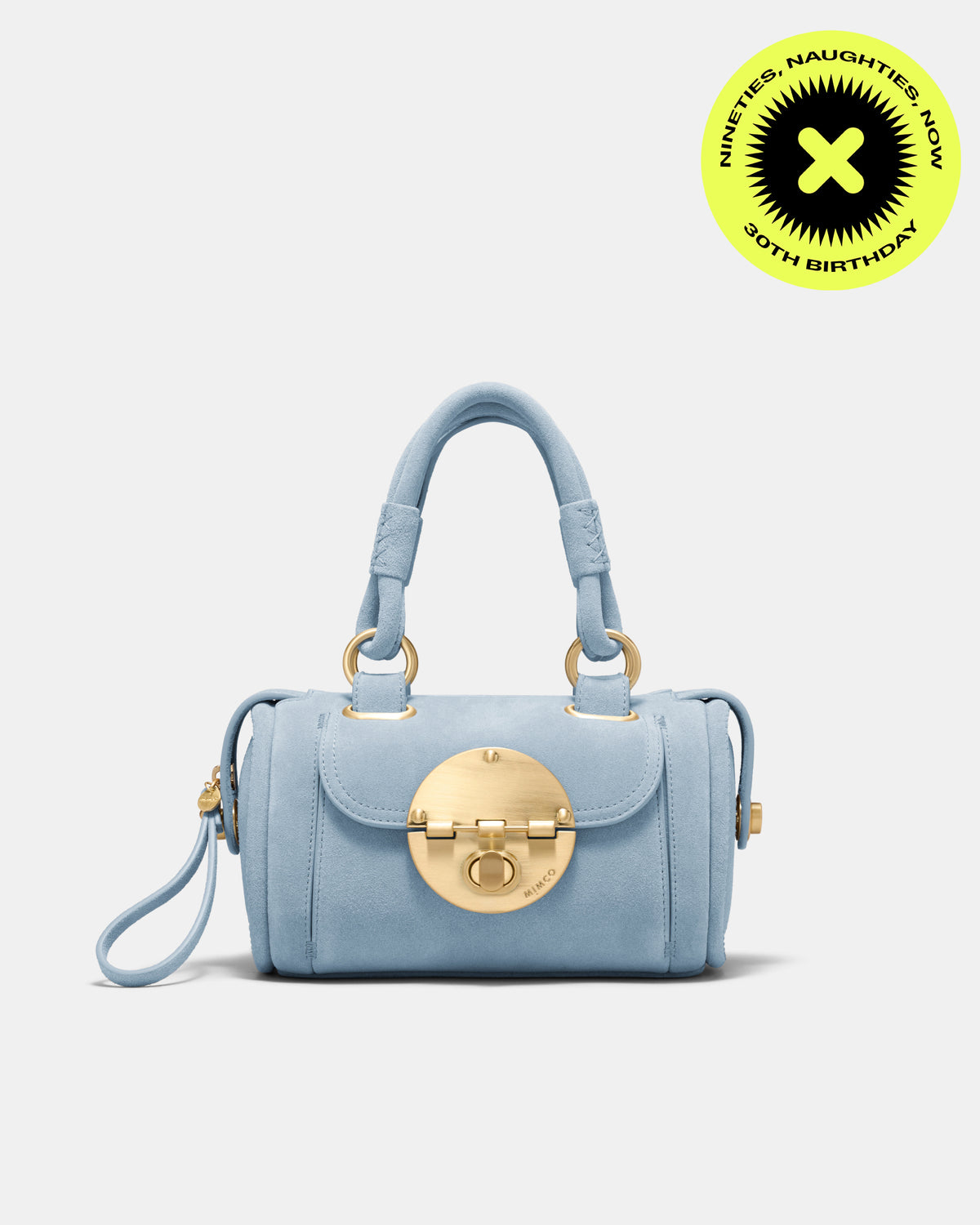 Turnlock Bowler Grab Crossbody Bag - Cornflower