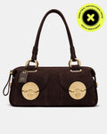 Turnlock East West Bag - Chocolate