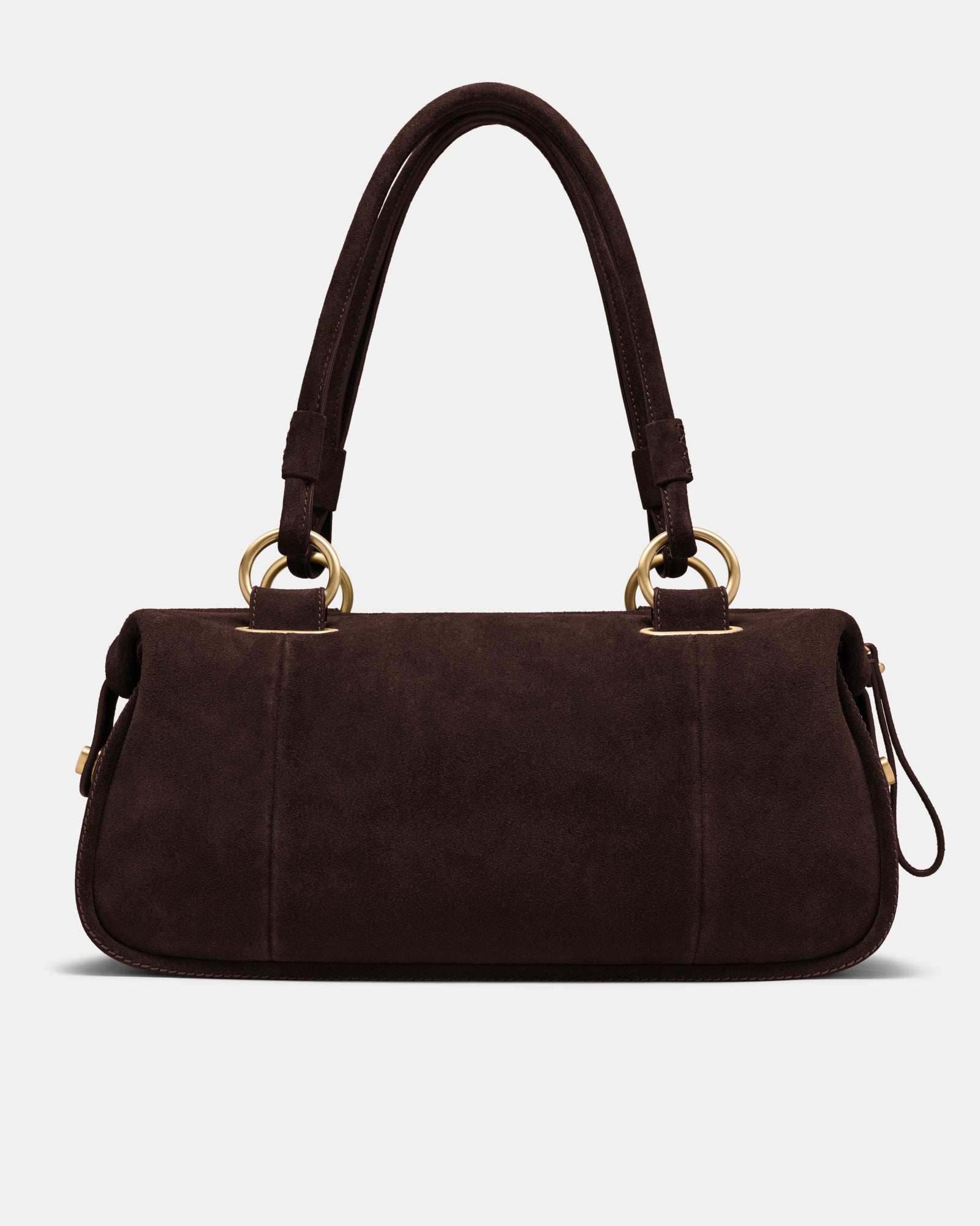 Turnlock East West Bag - Chocolate
