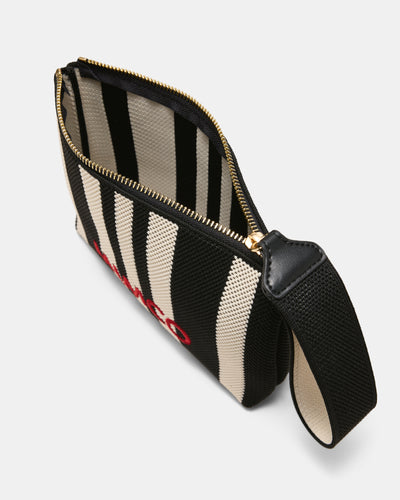Blondie Pouch - Black Stripe