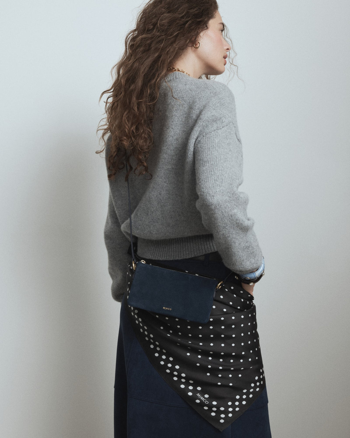 Belle Pouch Crossbody Bag - Navy