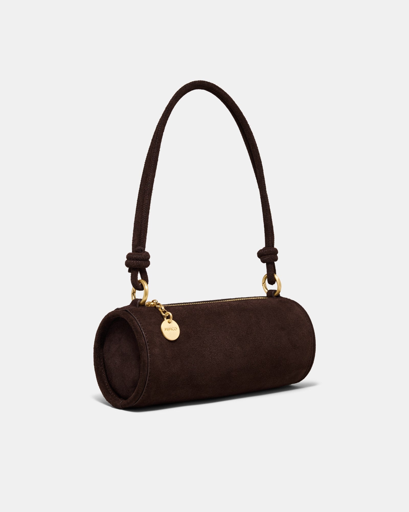 Barrel Mini Shoulder Bag - Chocolate
