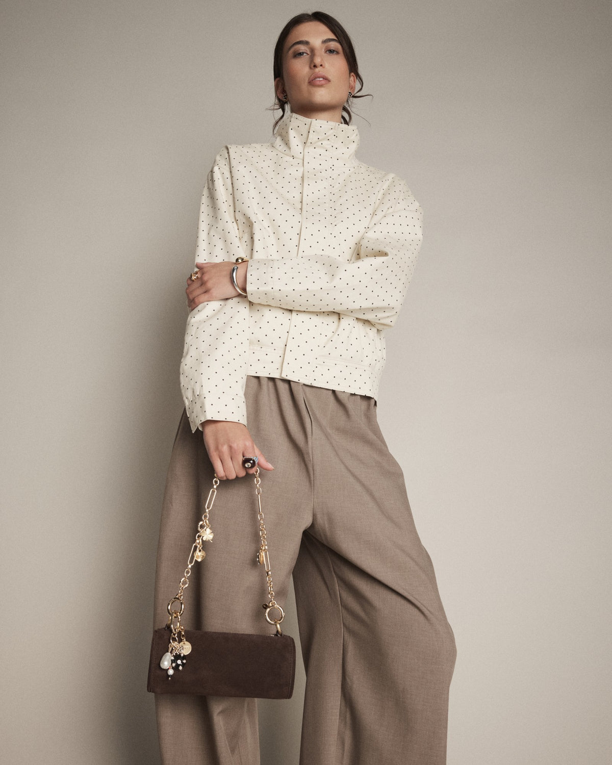Barrel Mini Shoulder Bag - Chocolate