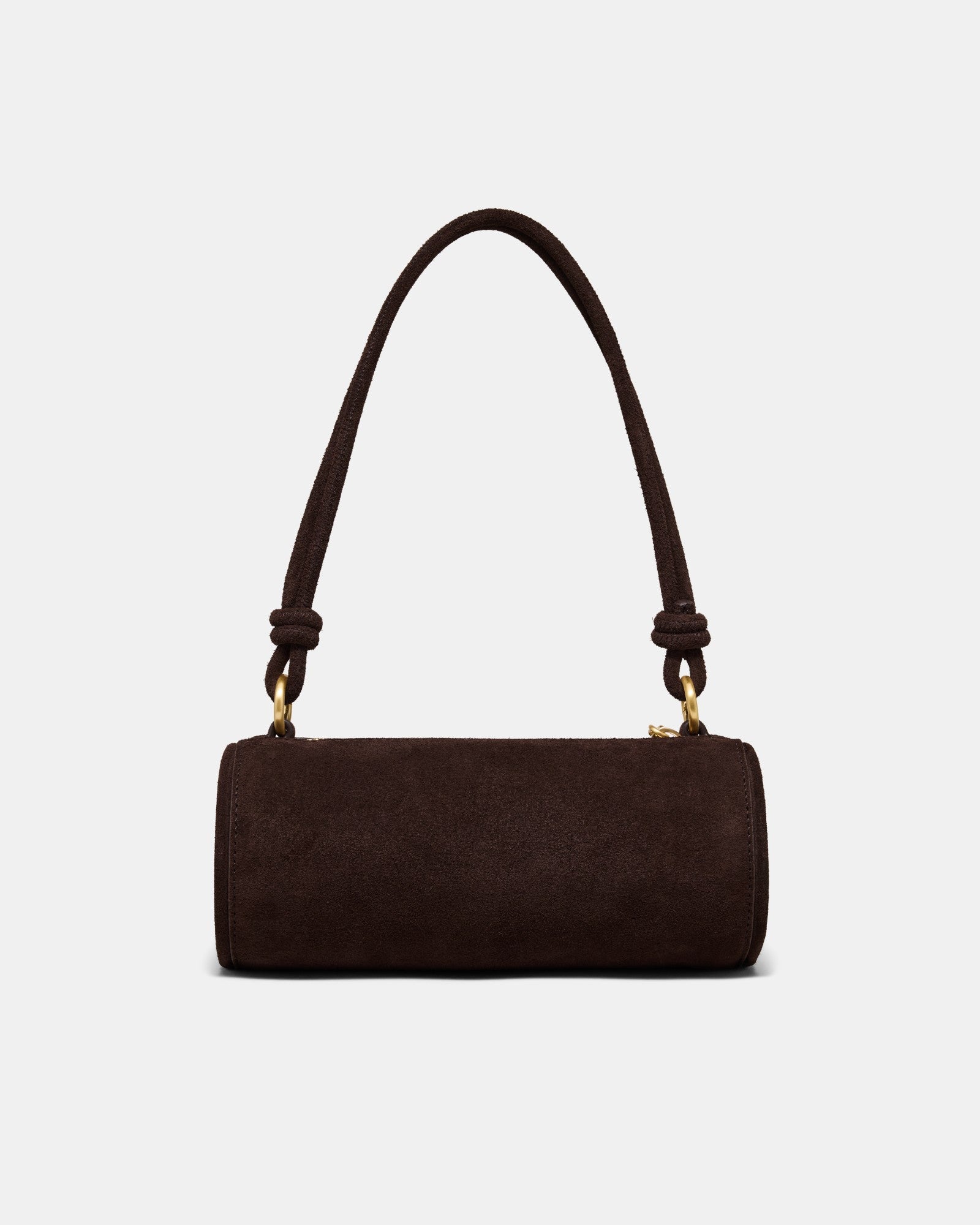 Barrel Mini Shoulder Bag - Chocolate