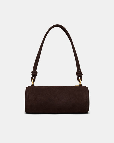 Barrel Mini Shoulder Bag - Chocolate