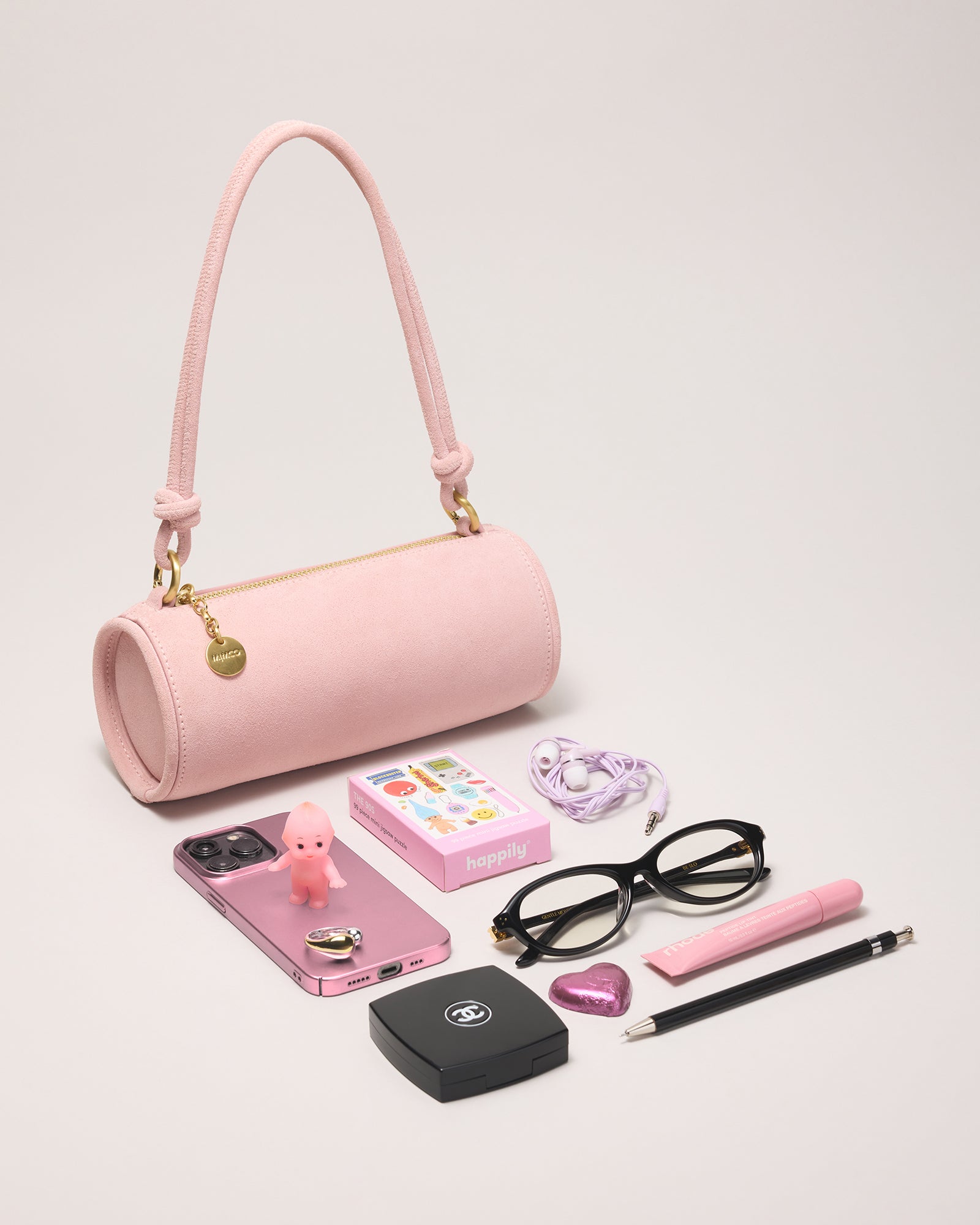 Barrel Mini Shoulder Bag - Pink Salt