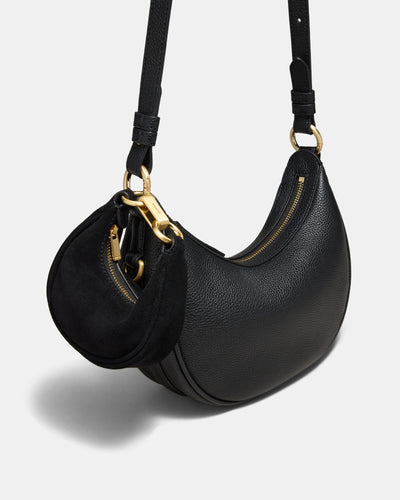 Luna Mini Bag Charm - Black