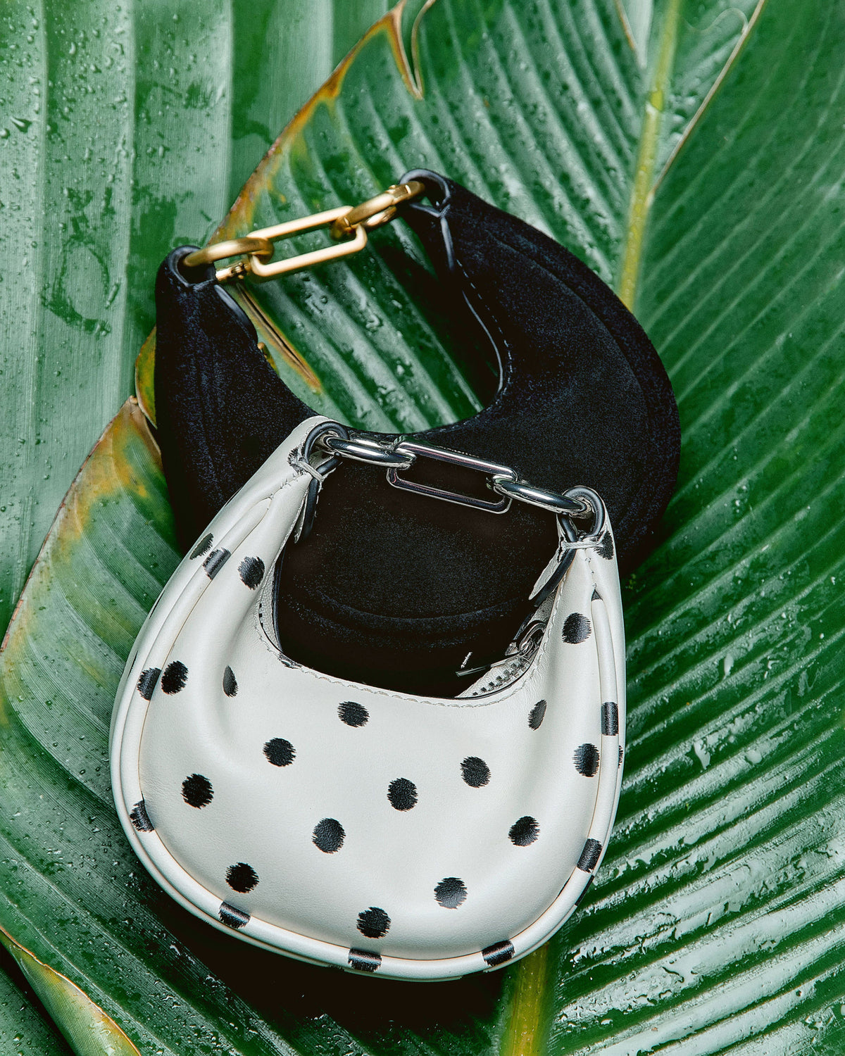 Luna Mini Bag Charm - Black