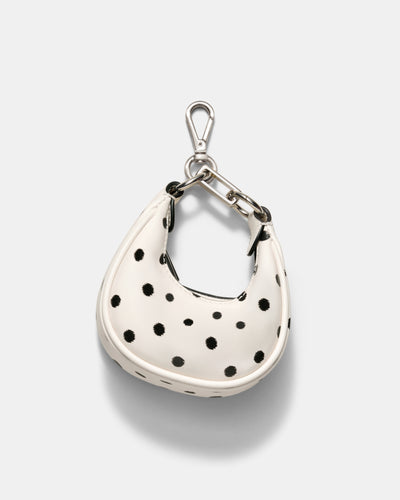 Luna Mini Bag Charm - Dot Print