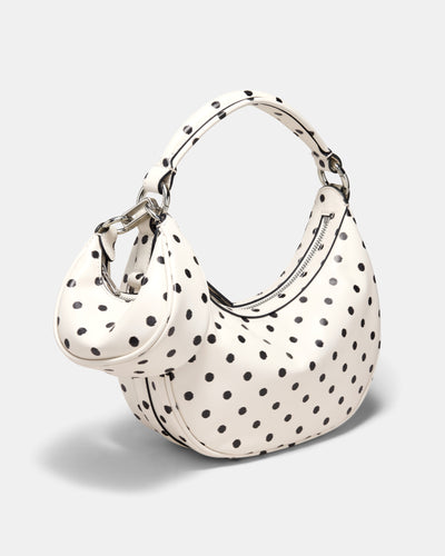 Luna Mini Bag Charm - Dot Print