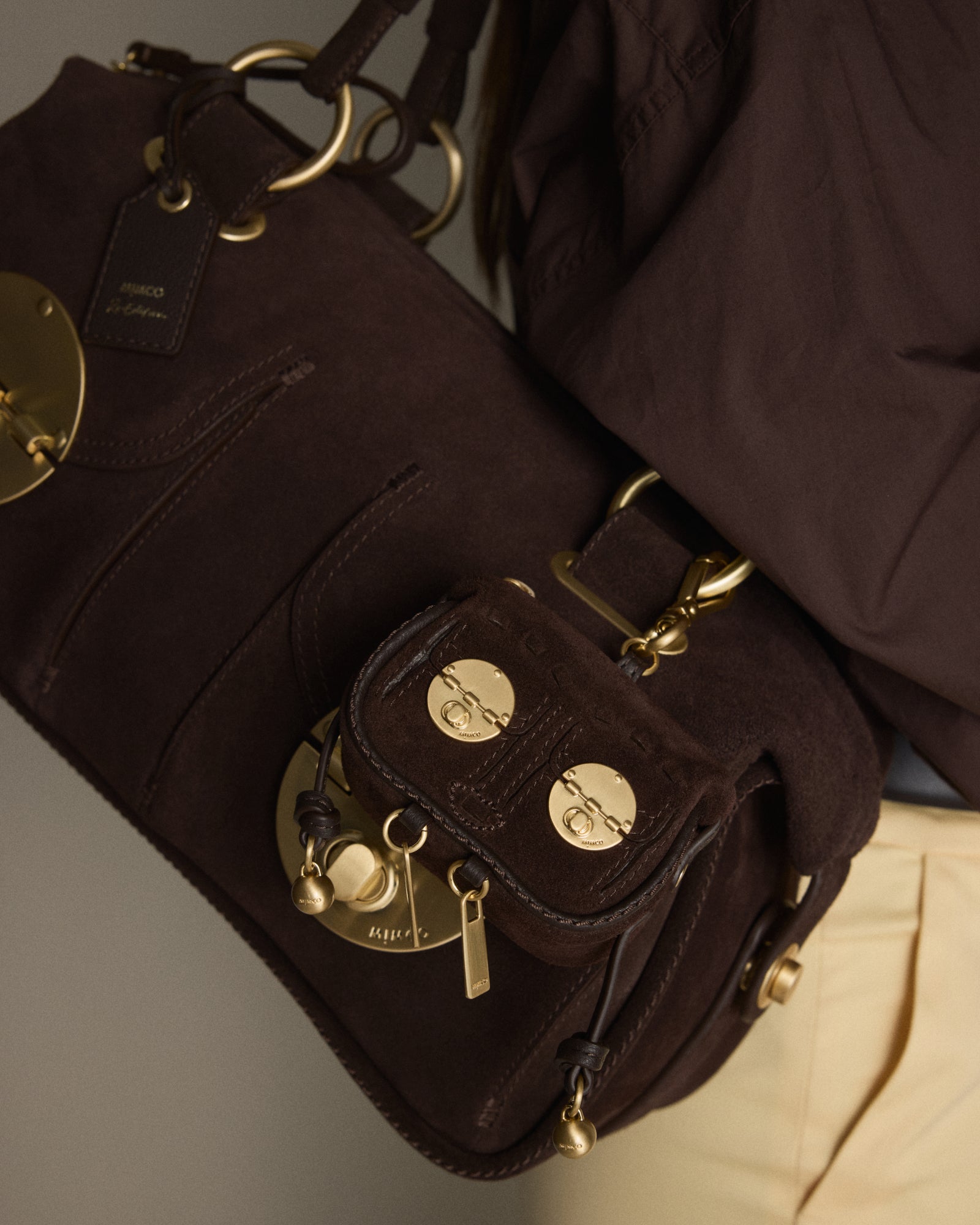 Turnlock Mini Bag Charm