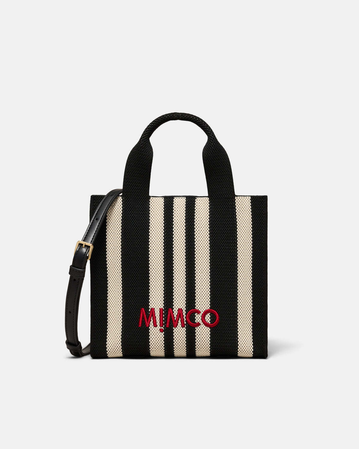 Blondie Small Tote Bag - Black Stripe