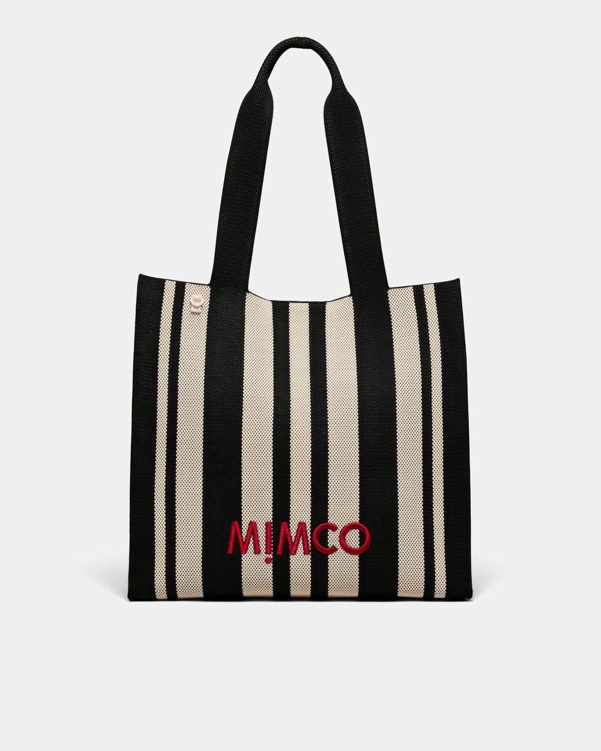Blondie Large Boxy Tote Bag - Black Stripe