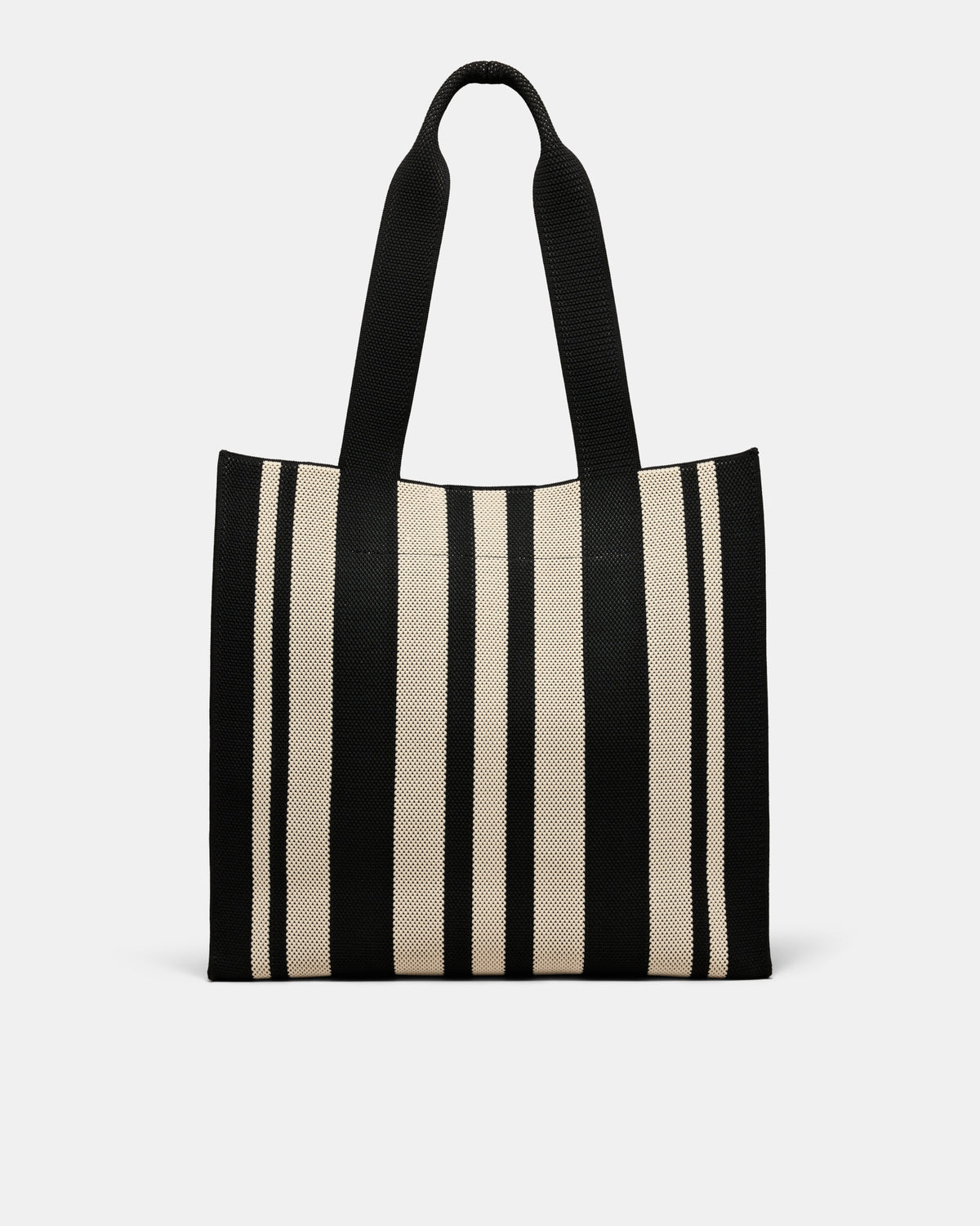 Blondie Large Boxy Tote Bag - Black Stripe