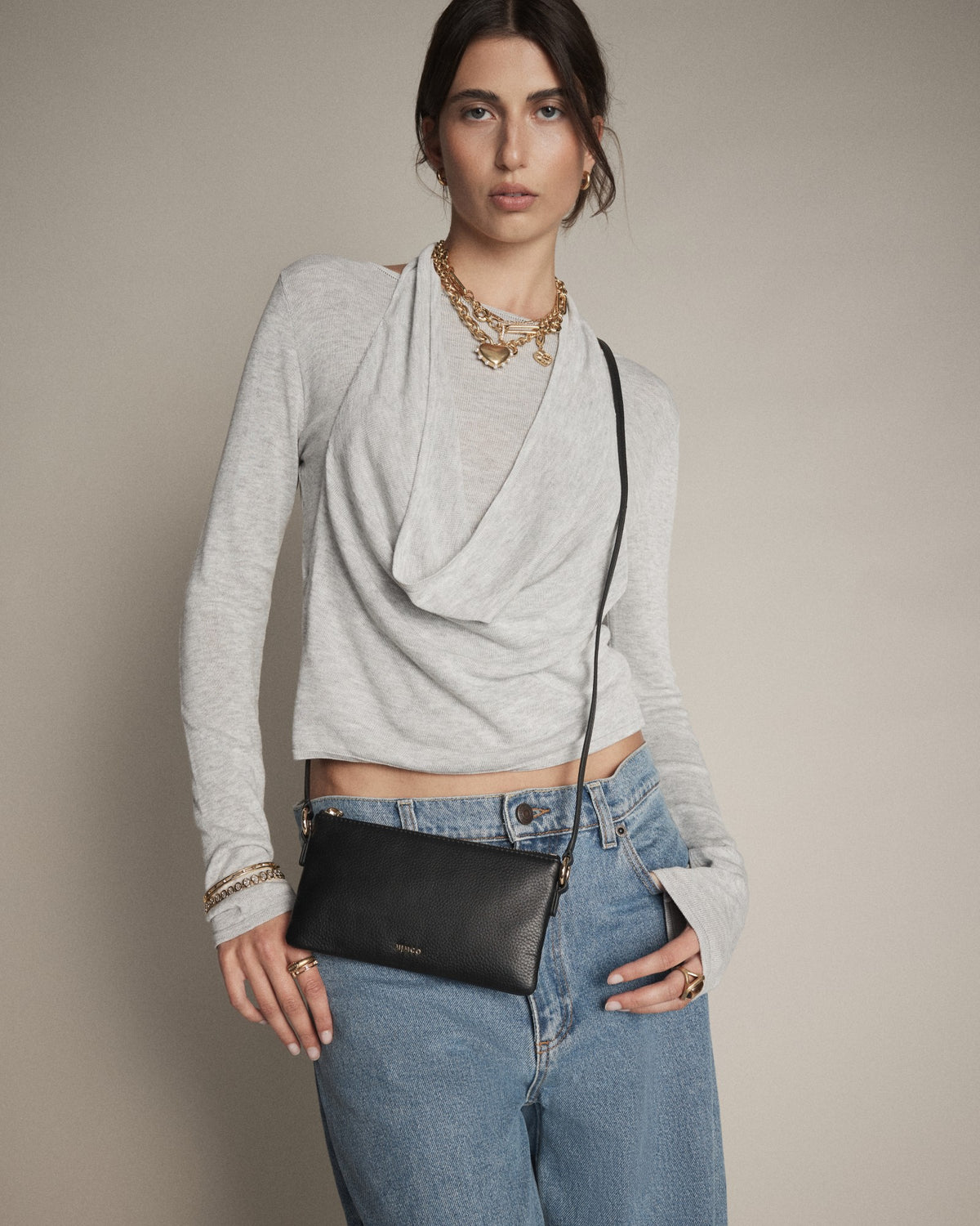 Belle Pouch Crossbody Bag - Black