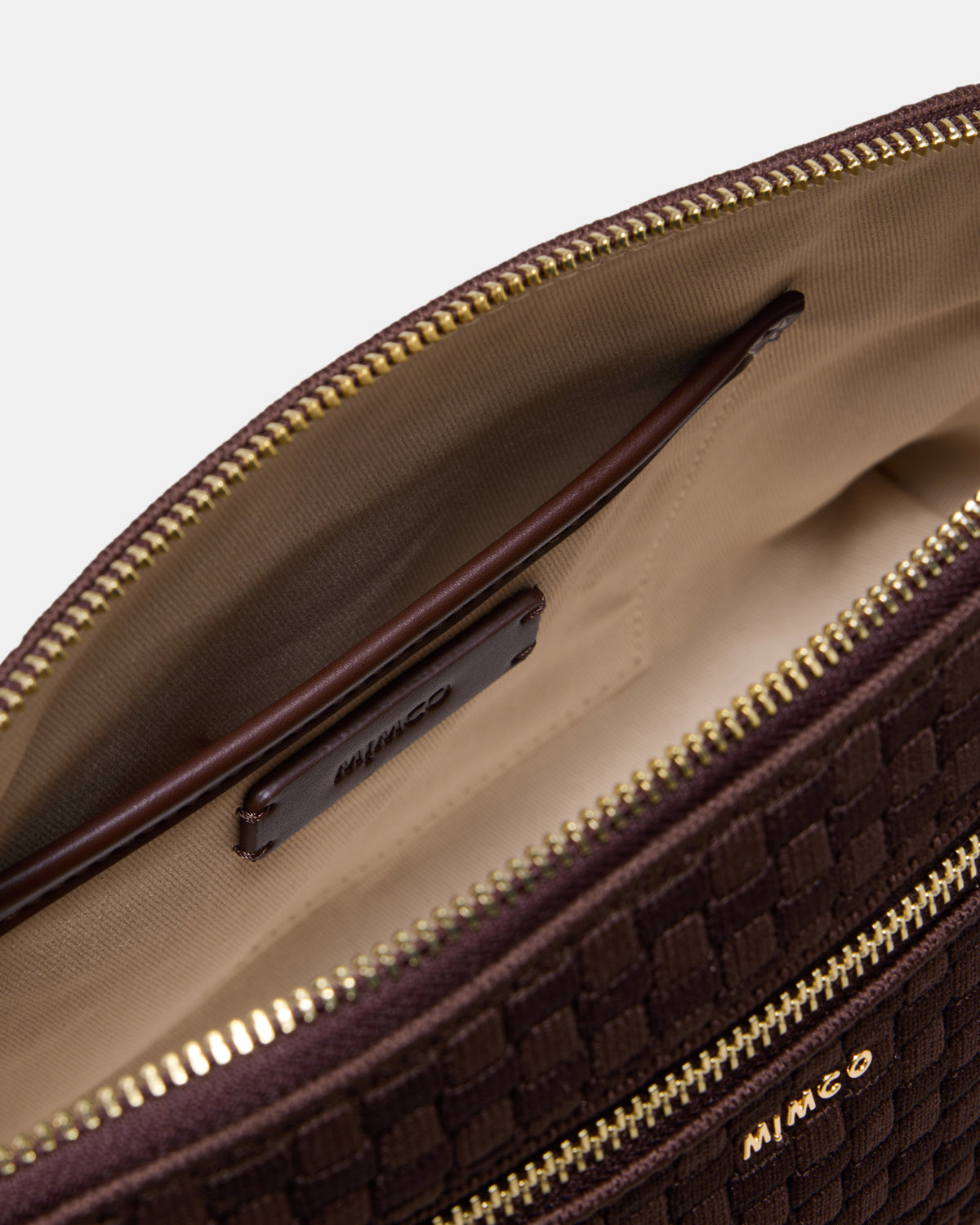 Squad Woven Crossbody Bag - Chocolate