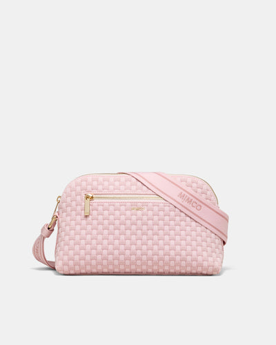 Squad Woven Crossbody Bag - Pink Salt
