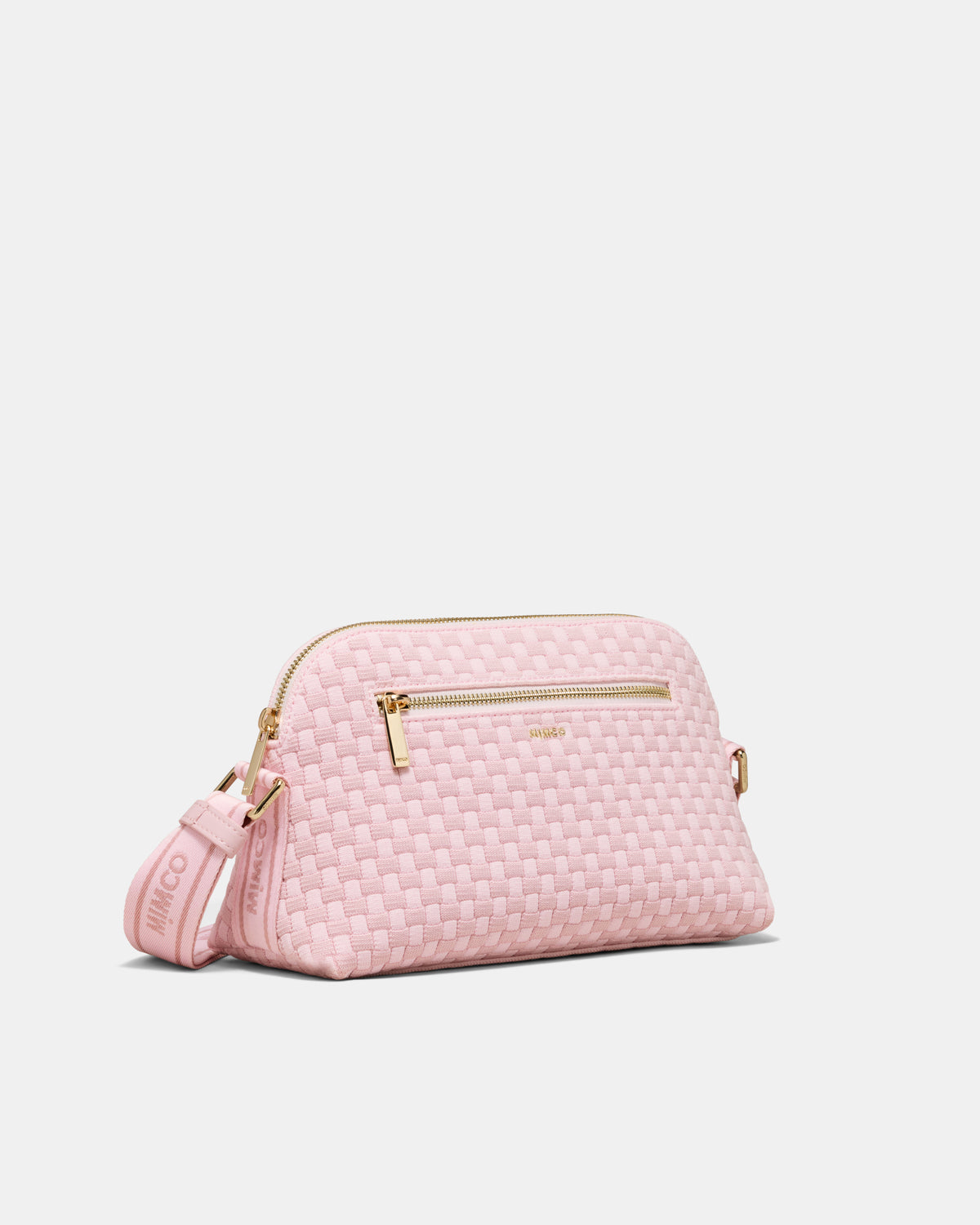 Squad Woven Crossbody Bag - Pink Salt